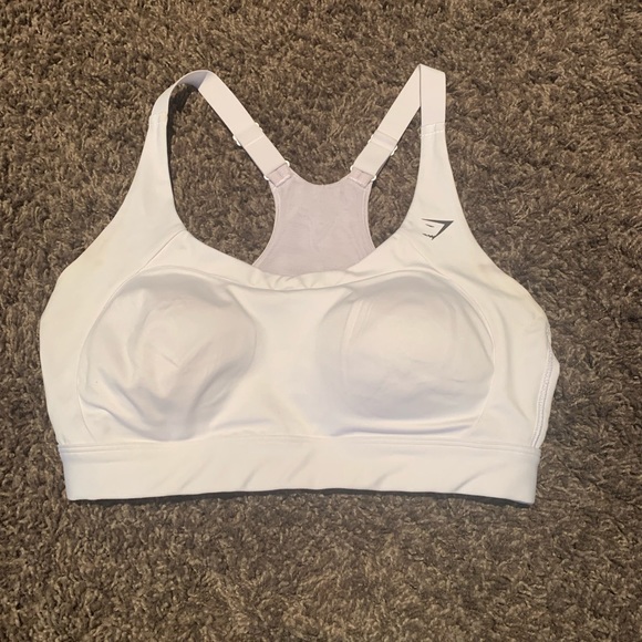 Gymshark Racer Back Training Sports Bra - White - Picture 1 of 2